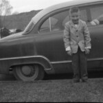 Evelyn and Bill Asher's son Alan at their home on 3rd avenue Durango Colorado. Circa 1955-56