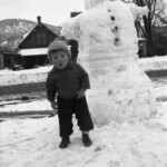 Evelyn and Bill Asher's son Alan at their home on 3rd avenue Durango Colorado. Circa 1954-55