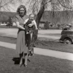 Evelyn with her favorite nephew, "Little Charlie". Circa 1949