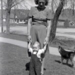 Evelyn with her favorite nephew, "Little Charlie". Circa 1949