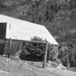 Verner Ekburg wandering the streets of La Plata City, Colorado. Circa 1917