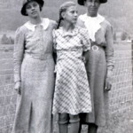 Beda Ekburg (far right) with who we believe is her niece and her niece's daughter (no names). Location is upper Animas Valley, above Durango Colorado.