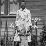 Beda and her first grandson "Little Charlie". 3rd ave Durango, Colorado