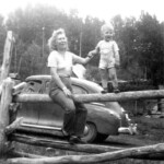 Evelyn with her favorite nephew, "Little Charlie". Circa 1949