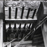 five-stamp, stamp mill below the Black Di'Mond mine in Tomahawk Basin, La Plata Mountains, Colorado.