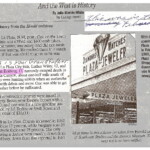Edwin and Luther Wiley were caught in an avalanche south of La Plata City. According to Edwin, the avalanche completely buried Luther Wiley, but only Edwin's legs. Edwin knew where Luther laid beneath the snow. Edwin got free and uncovered Luther. (discussion with my dad)